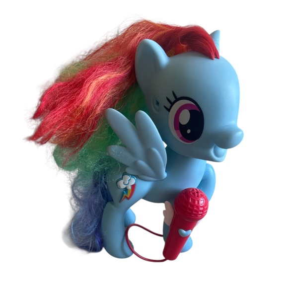 MY LITTLE PONY Karaoke Singing Rainbow Dash Play & Sing Along W/Mic Working - Picture 4 of 5